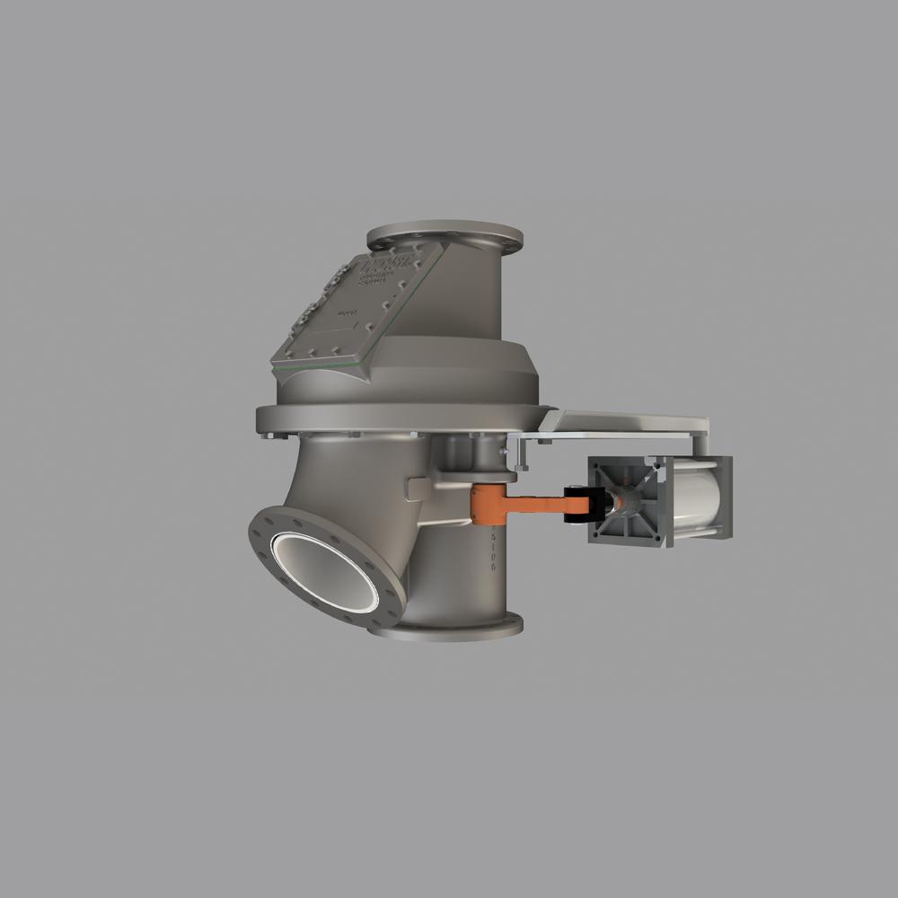 Classic Diverter Valve with Pneumatic Actuator  Unicast Wear Parts