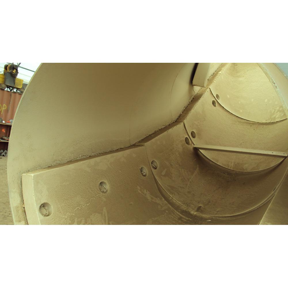 Chute Liner Installed  Unicast Wear Parts